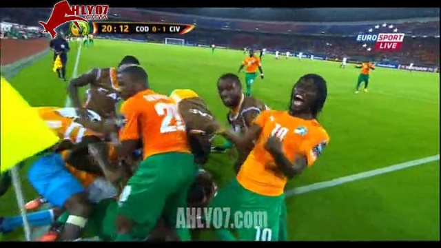 أهداف كوت دفور 3 الكونغو 1 أمم افريقيا 2015 قبل النهائي
