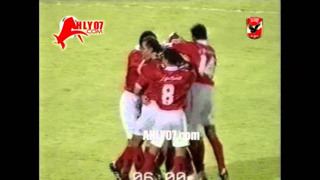 هدف الأهلي الثاني في الرجاء البيضاوي المغربي مقابل 0 لهادي خشبة نهائي بطولة العرب 15 سبتمبر 1996