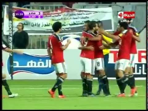 هدف منتخب مصر الثالث في تشاد مقابل 0 كوكا تصفيات كأس العالم 2018