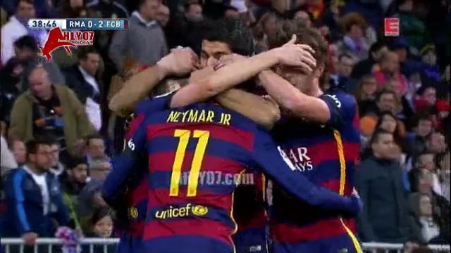 هدف برشلونة الثاني في ريال مدريد مقابل 0 الدوري الاسباني 21 نوفمبر 2015