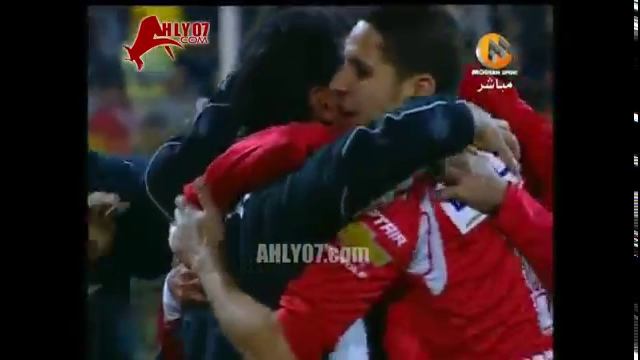 هدف الأهلي الأول والفوز على الاسماعيلي مقابل 0 محمد بركات الدوري 3 يناير 2009