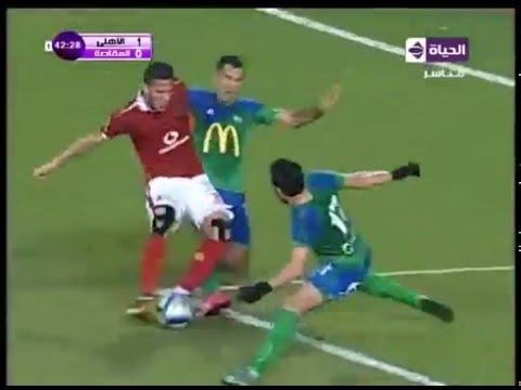 هدف الأهلي الأول في مصر المقاصة مقابل 0 رمضان صبحي الدوري 5 مارس 2016