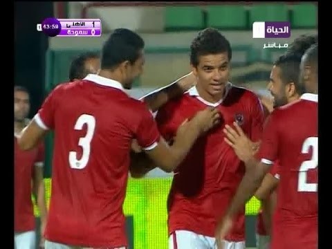 هدف الأهلي الأول في سموحة مقابل 0 سعد سمير كأس مصر 1 أغسطس 2016