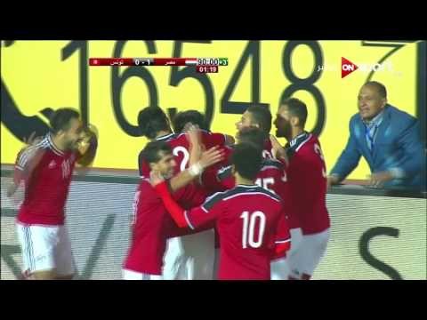 هدف فوز مصر 1 مقابل 0 تونس لمروان محسن ودية دولية 8 يناير 2016