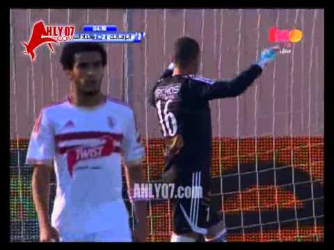 هدف الشرطة الثاني في الزمالك مقابل 2 قبل الدورة الرباعية