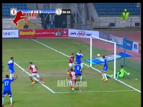 هدف الأهلي الأول في سموحة مقابل 1 أحرزه أحمد عبد الظاهر