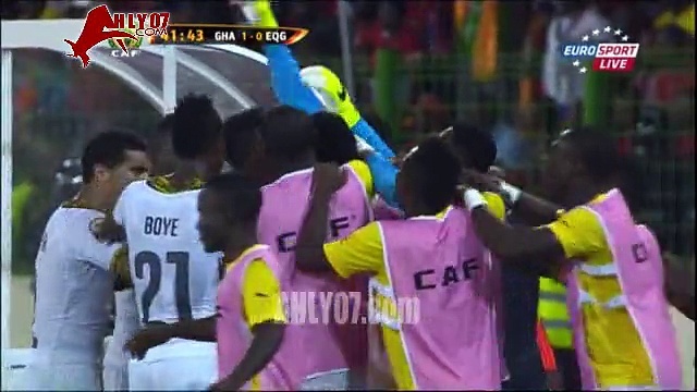 اهداف غانا 3 غينا 0 قبل نهائي امم افريقيا 2015
