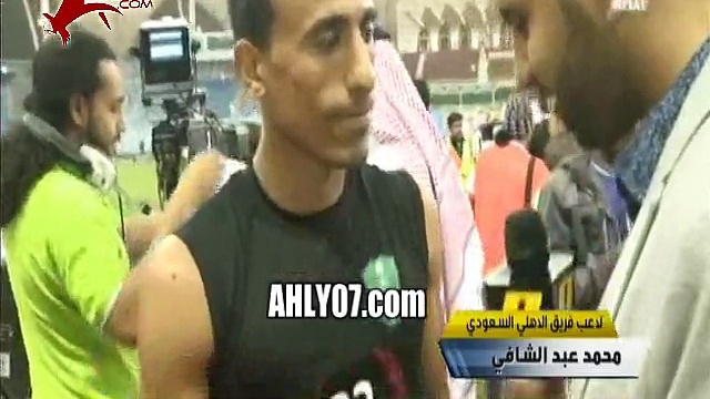 المحترم محمد عبد الشافي يتذكر الشهداء في نهائي كأس السعودية