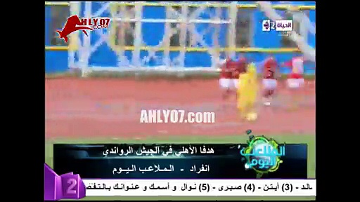 أهداف فوز الأهلي 2 الجيش الرواندي 0 ذهاب دور 32 متعب ووليد سليمان 2015