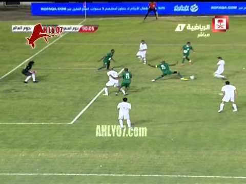 حازم امام يصنع هدفا لمنتخب العالم امام منتخب السعودية