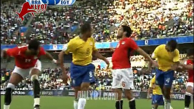 أهداف منتخب مصر 3 البرازيل 4 في القارات 2009 15 يونيو