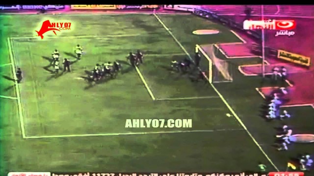 الهدف الأول الأهلي مقابل 0 أفريكا سبور   لحسام حسن في 20 سبتمبر 1987