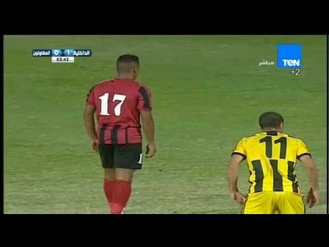 أول ضربة جزاء في الموسم 2015-2016 والهدف الثاني للداخلية 2-0 المقاولون العرب