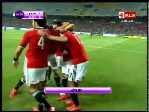 هدف منتخب مصر الأول في تشاد مقابل 0 محمد النني تصفيات كأس العالم 2018