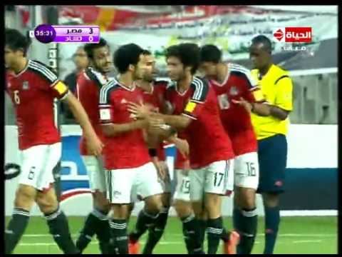 جميع أهداف منتخب مصر 4 تشاد 0 النني والسعيد وكوكا تصفيات كأس العالم 2018