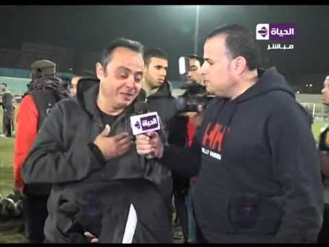 شاهد انهيار طارق يحيى باكيا على الهواء بعد مباراته امام المقاصة حزنا
