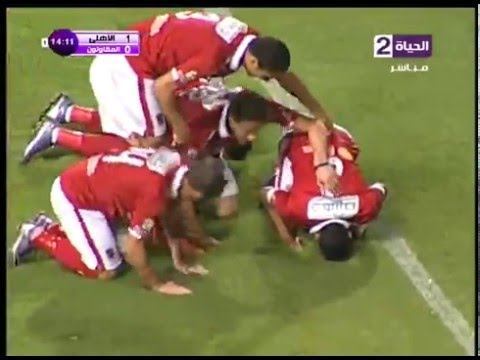 هدف الاهلي الاول في المقاولون العرب مقابل 0 لمؤمن زكريا الدوري 10 يناير 2016