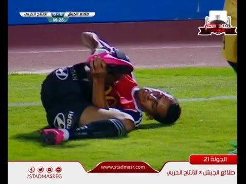 شاهد للقلوب القوية اصابة بشعة للاعب طلائع الجيش في الدوري المصري