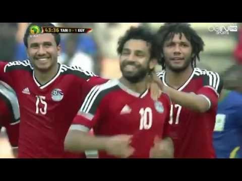 أهداف منتخب مصر 2 تنزانيا 0 محمد صلاح تصفيات امم افريقيا 4 يونيو 2016