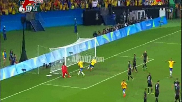 شاهد هدف عالمي لنيمار البرازيل في المانيا مقابل 0 في الصراع على ذهب ريو دي جانيرو