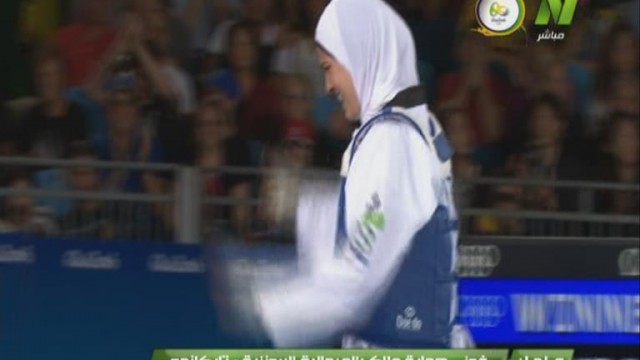 شاهد لحظة فوز هداية ملاك لاعبة مصر للتايكوندو بالميدالية البرونزية في اولمبياد ريو دي جانيرو