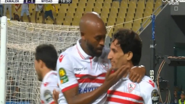 شاهد هدف الزمالك الثاني  في الوداد المغربي قبل نهائي افريقيا 16 سبتمبر 2016