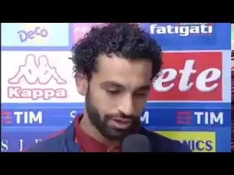 شاهد فيديو محمد صلاح يتحدث الايطالية بطلاقة لأول مرة بعد فترة انتقاله لفيورنتينا وروما