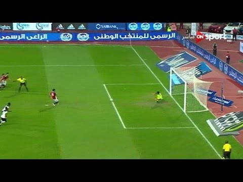 هدف منتخب مصر الأول في غانا مقابل 0 محمد صلاح تصفيات كأس العالم المؤهله لروسيا 2018