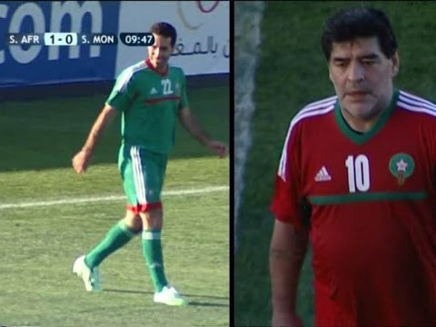 شاهد حصريا ملخص لمسات ومهارات محمد أبو تريكة في مباراة نجوم العالم وافريقيا بالمسيرة الخضراء بالمغرب 6 نوفمبر 2016
