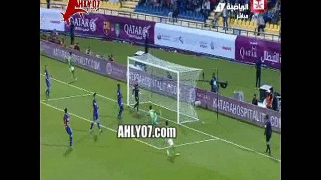 شاهد الهدف الثالث لأهلي جده في برشلونة بمهارات رائعة في شباك الأسبان