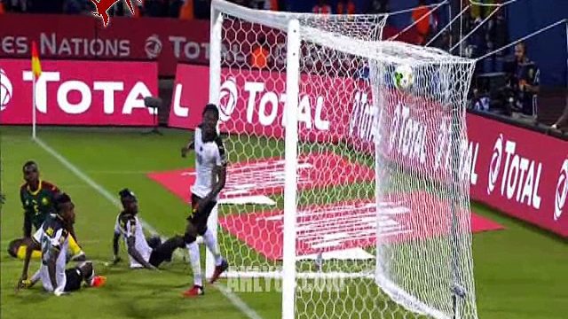 شاهد اهداف درامية الكاميرون 2 غانا 0 قبل نهائي افريقيا والصعود للنهائي 2017