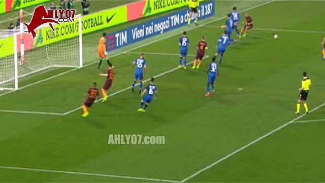 شاهد محمد صلاح يصنع الهدف الأول لروما امام ساسولو في الدوري الايطالي