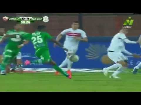 شاهد هدف فوز الشرقية التاريخي على الزمالك 1-0 وعلى ملعب الانتاج الحربي 5 ابريل 2017