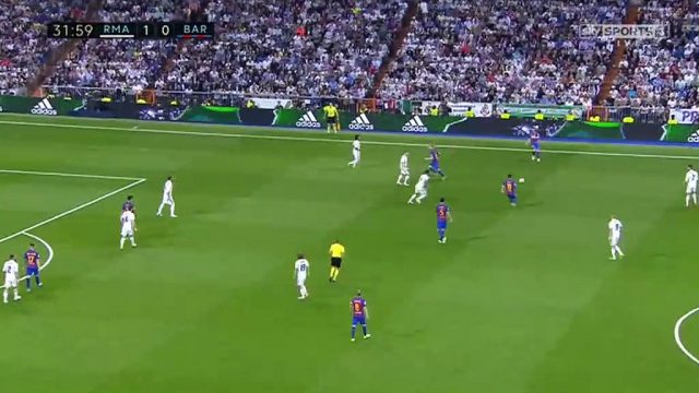 شاهد هدف عالمي لليونيل ميسي برشلونة في ريال مدريد 1-1 في كلاسيكو الارض