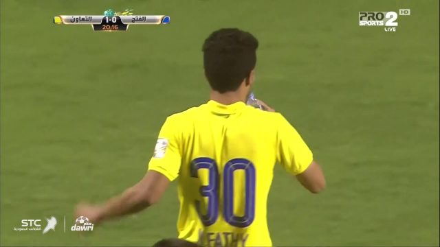 شاهد أول هدف في تاريخ مصطفى فتحي في الدوري السعودي في أول مباراة وأول جولة 1-0 التعاون ضد الفتح