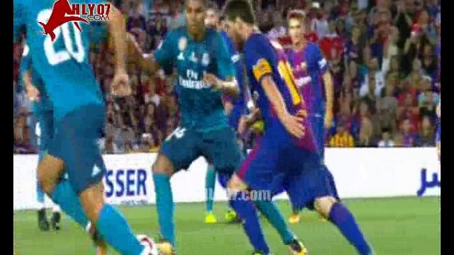 شاهد هدف تعادل برشلونة ميسي بتعليق مدحت شلبي 1-1 ريال مدريد كلاسيكو السوبر الاسباني